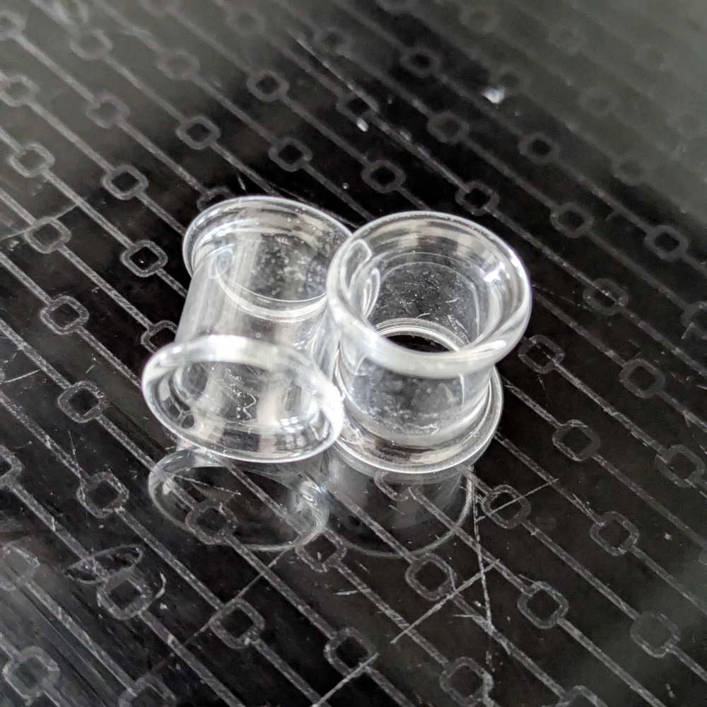 Clear Glass Earrings
